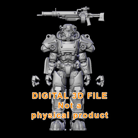 Power Armor T-60 Articulated Figure Digital 3D files