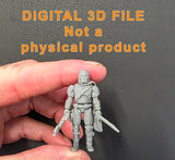 Digital 3D file 1.5" Bounty Hunter Vintage Articulation