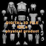 Brute Hunter Articulated Figure Digital 3D files