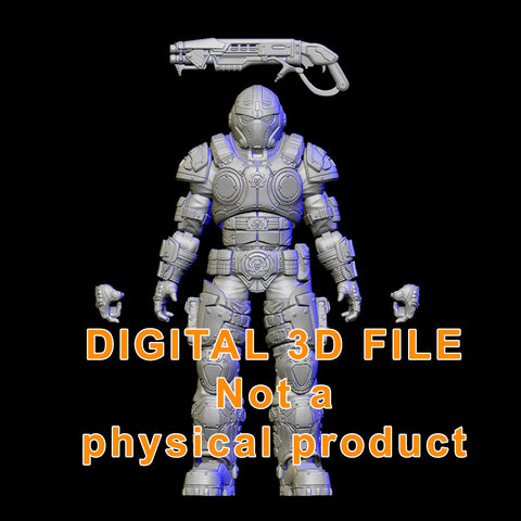 COG Soldier Articulated figure 3D file