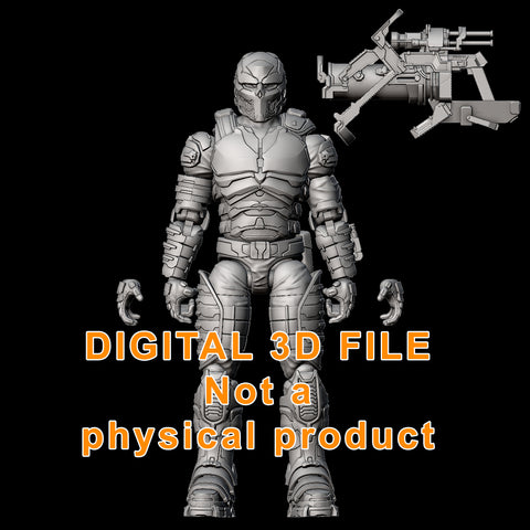 Advanced Soldier Articulated Figure Digital 3D files