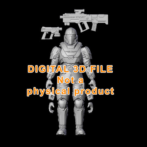 Hell Jumper Articulated Figure Digital 3D files