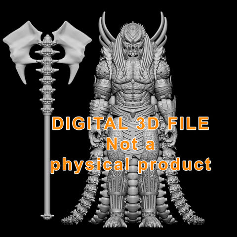 Warlord Hunter Articulated Figure Digital 3D files