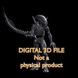 Alien Articulated Figure Digital 3D files