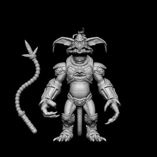 Armored Monkey Lizard 3D model digital download