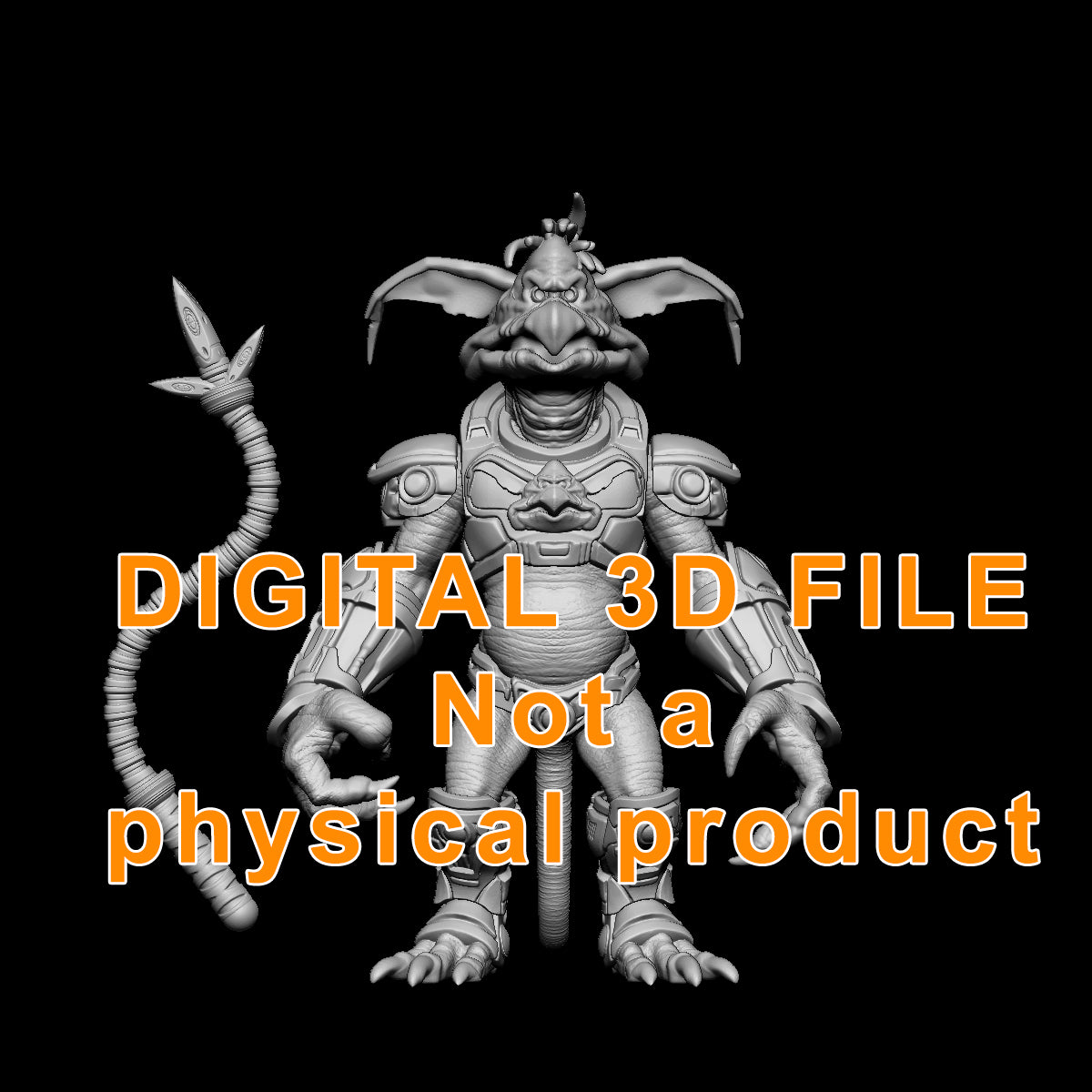 Armored Monkey Lizard 3D model digital download