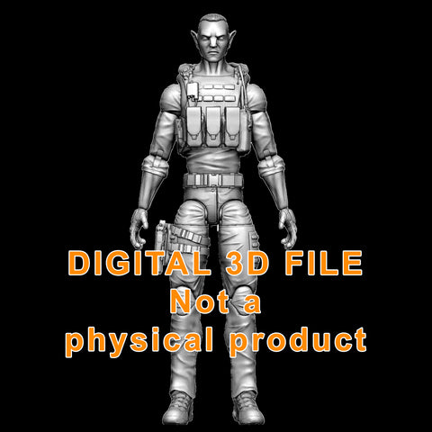 Avatar Soldier Articulated Figure Digital 3D files