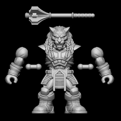 Battle Beast "BB" 3D printed figure