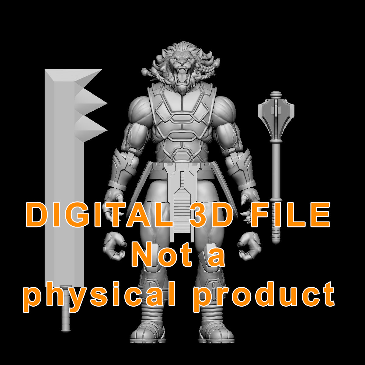Battle Beast Figure Digital 3D files