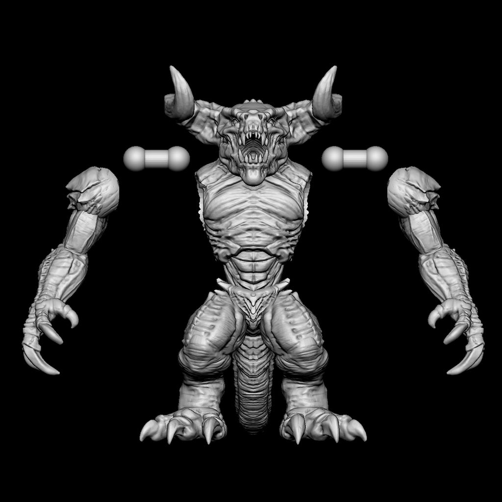 Demon Claw "BB" 3D printed figure
