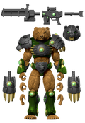6.5" Bruinskul Bear Combat Creatures Action Figure