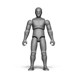 3D digital print file 1" articulated blank figure