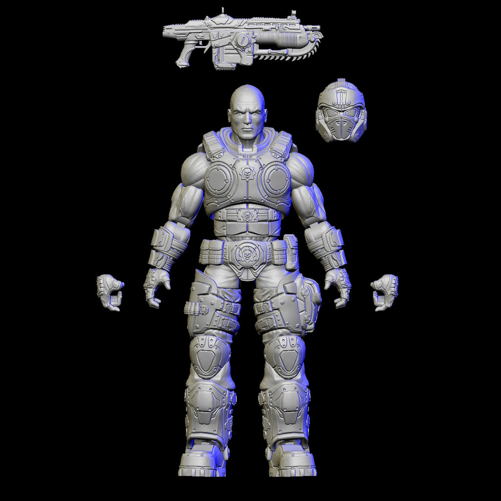 Clayton COG soldier Articulated figure 3D file