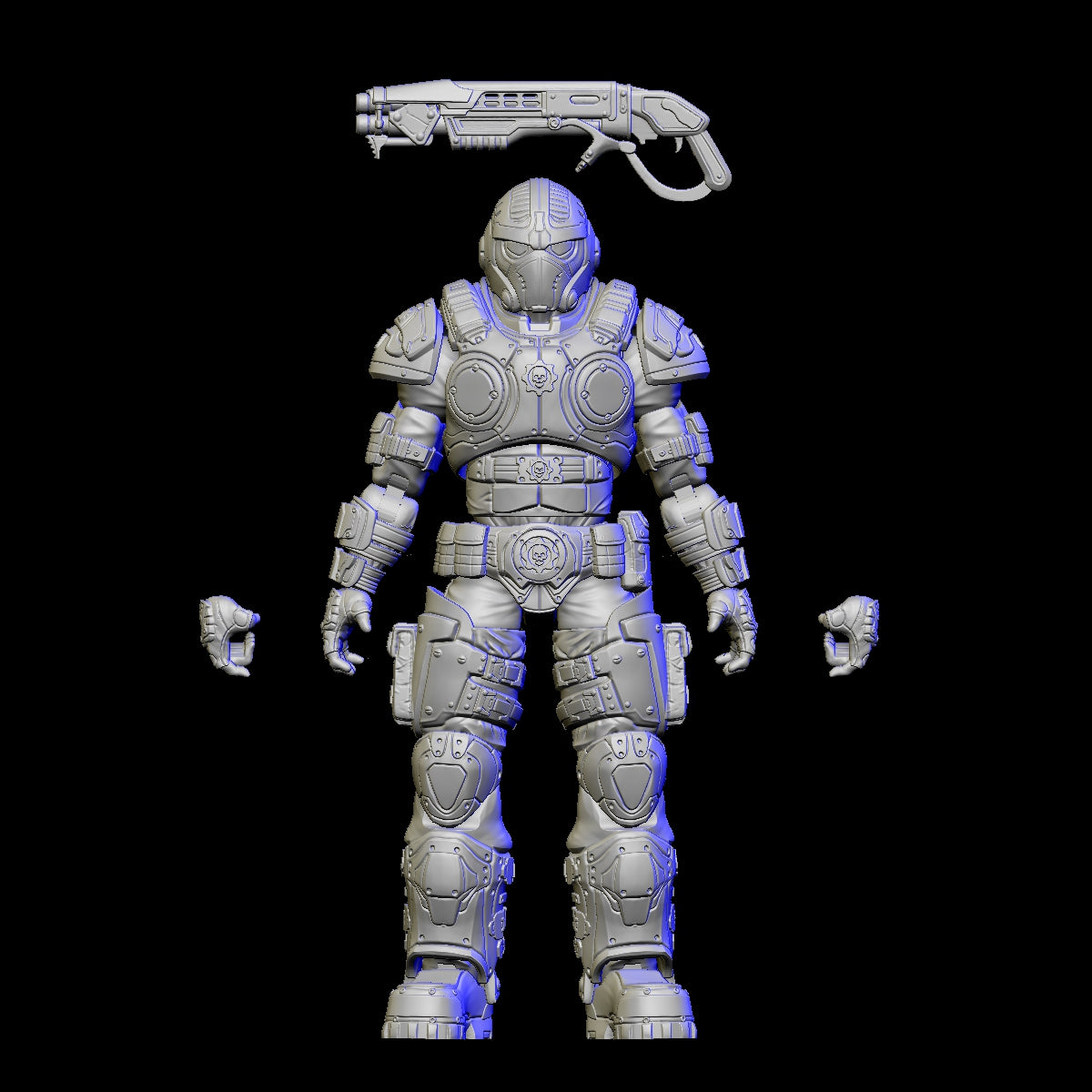 COG Soldier Articulated figure 3D file
