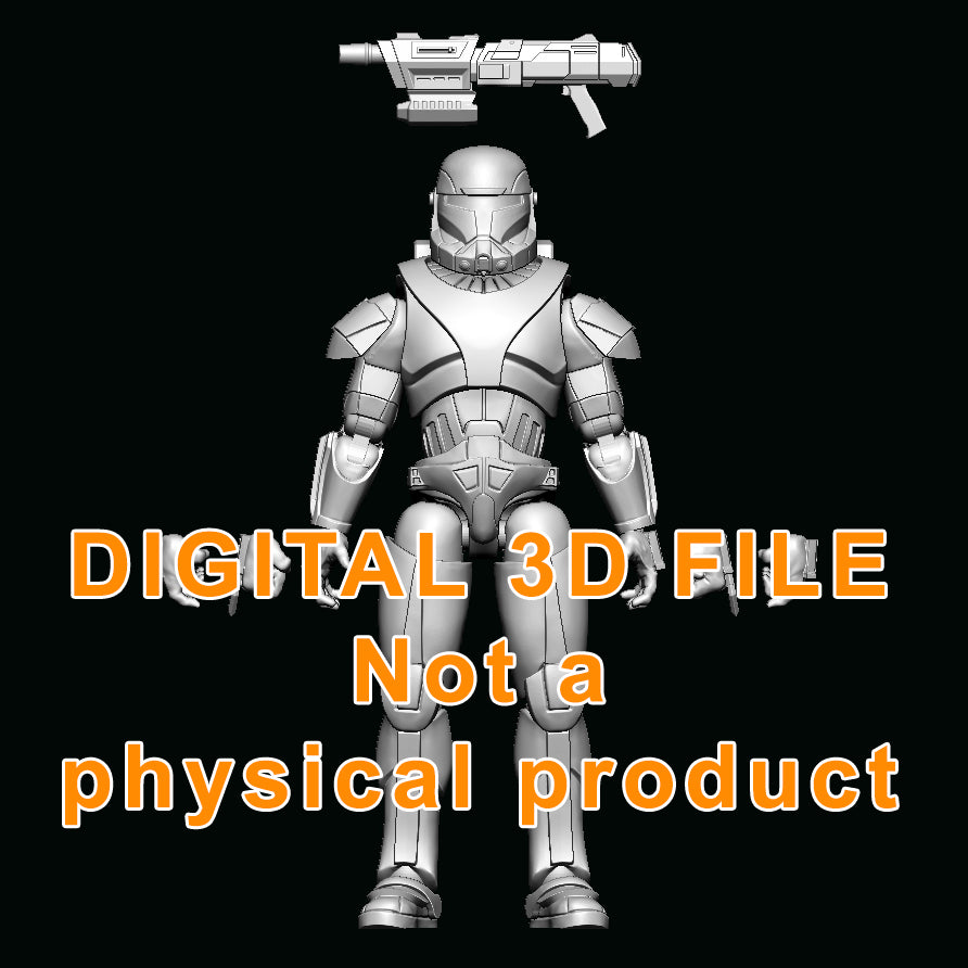 Commando Articulated figure 3D file