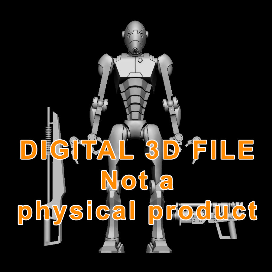 Commando Bot Articulated Figure Digital 3D files