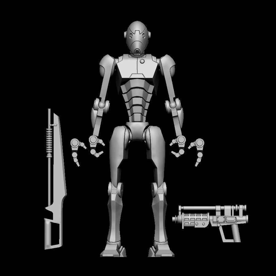 Commando Bot Articulated Figure Digital 3D files