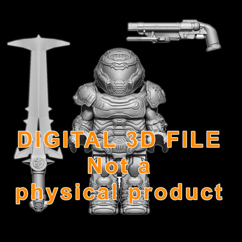 SLAYER- 3D digital print file Brick Mini Figure