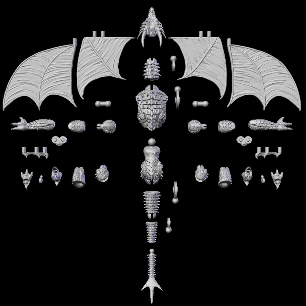 Dragon Articulated figure 3D file