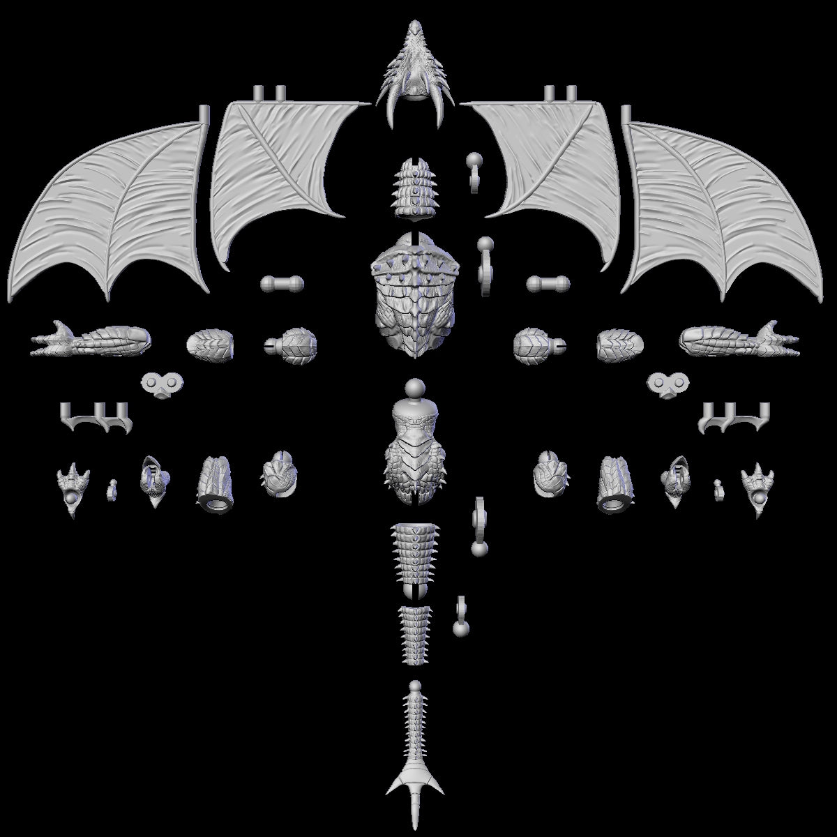 Dragon Articulated figure 3D file