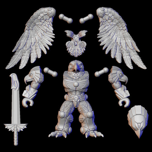 Amraka Eagle "BB" 3D printed figure