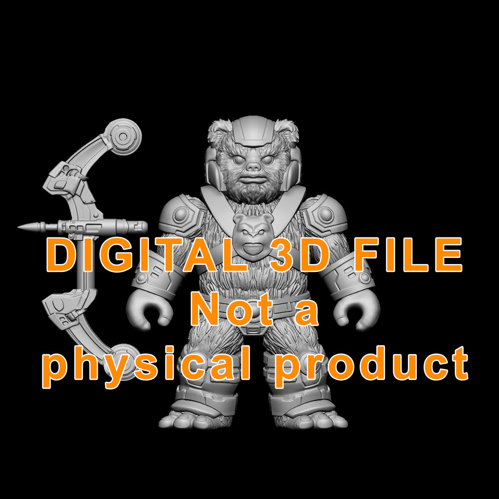 Mini Battle Bear 3D model digital download
