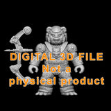 Mini Battle Bear 3D model digital download