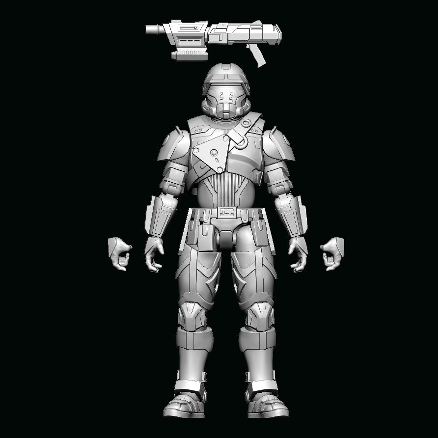 Havoc Soldier Figure Digital 3D files