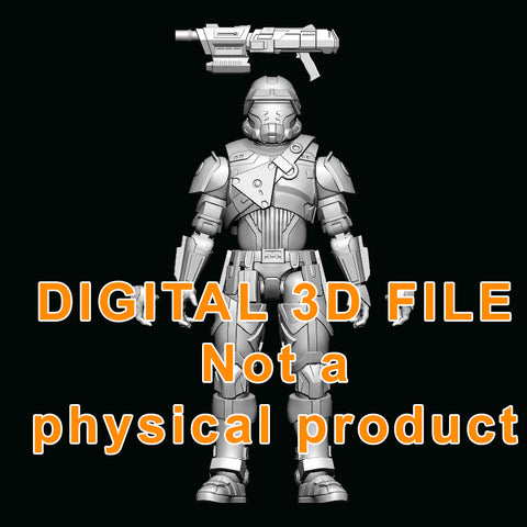 Havoc Soldier Figure Digital 3D files