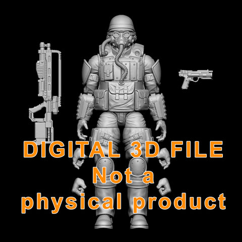 Wasteland Warrior Figure Digital 3D files