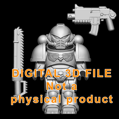 Space Soldier 3D digital print file Brick Mini Figure