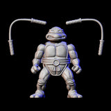 Turtle with nunchucks "BB" 3D printed figure