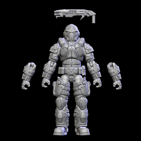 COG Soldier BASE Micro 2" Figure