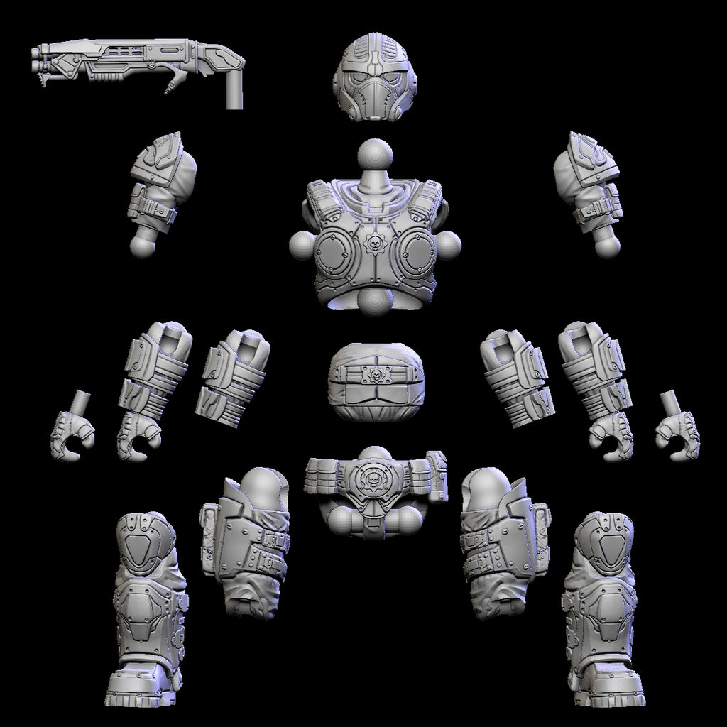 COG Soldier BASE Micro 2" Figure