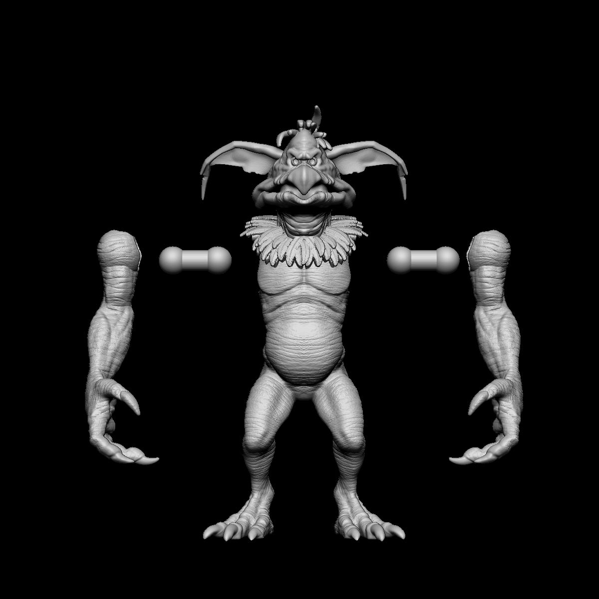 Monkey Lizard "BB" 3D printed figure