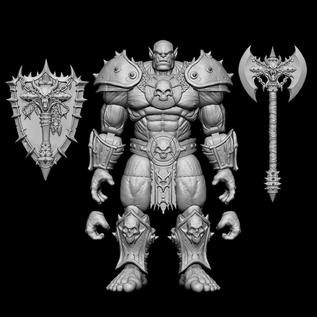 Orc Articulated Figure Digital 3D files