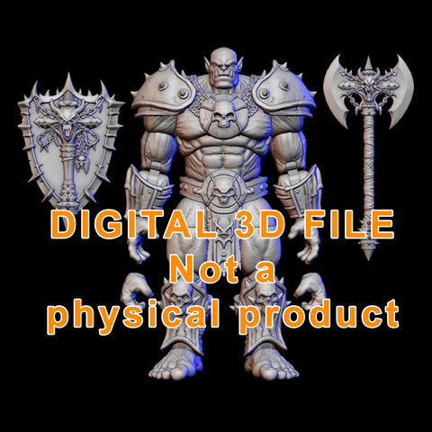 Orc Articulated Figure Digital 3D files
