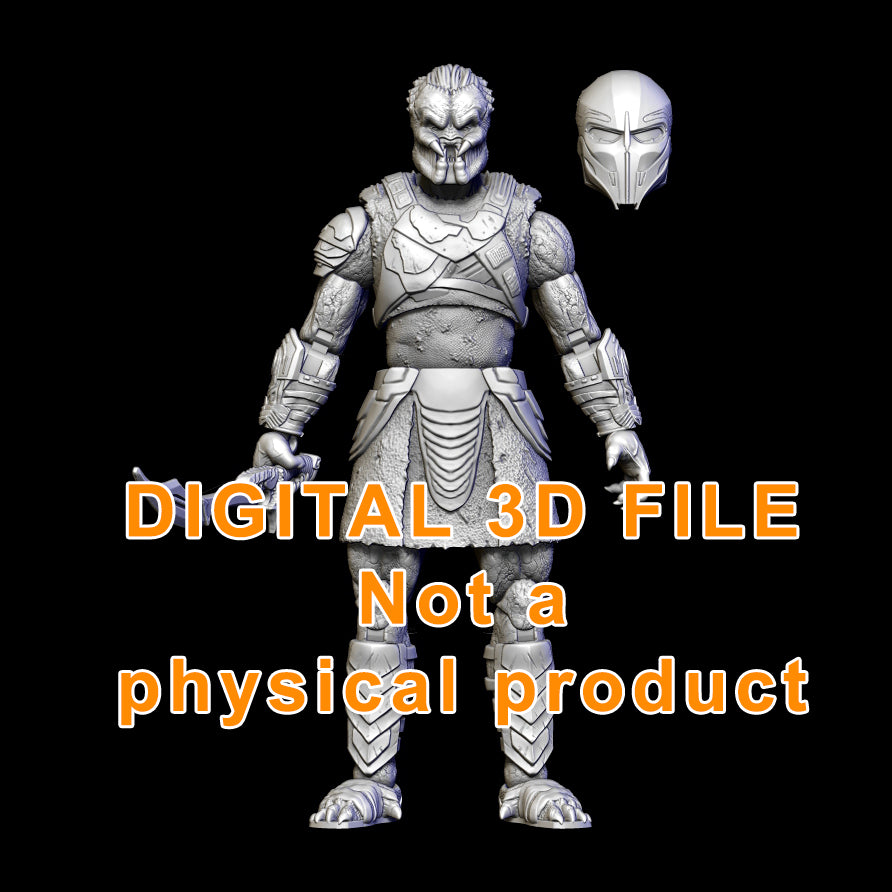 Outcast Hunter Articulated Figure Digital 3D files
