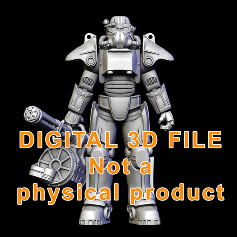 T-45 Power armor Articulated Figure Digital 3D files
