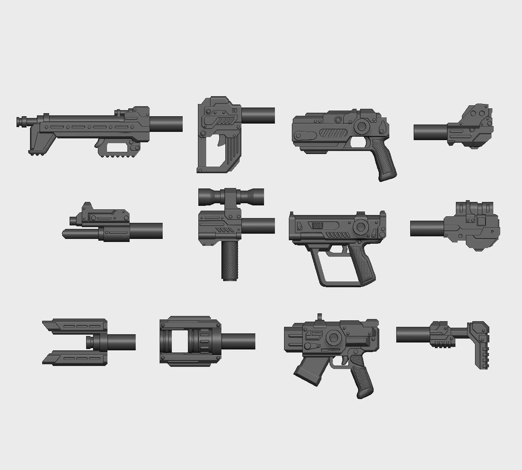 Modular Weapon Pack Digital 3D files
