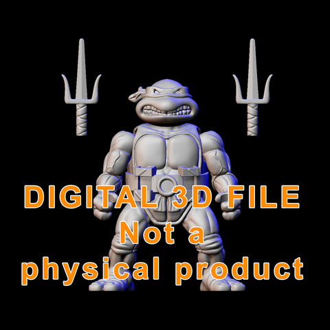 Turtle with sais "BB" 3D model digital download