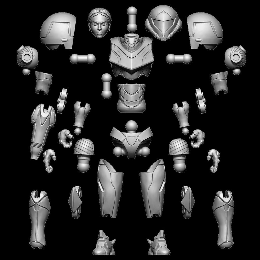 Princess Power Suit Figure Digital 3D files