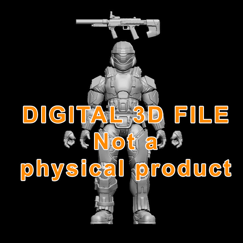 Shock trooper Articulated Figure Digital 3D files