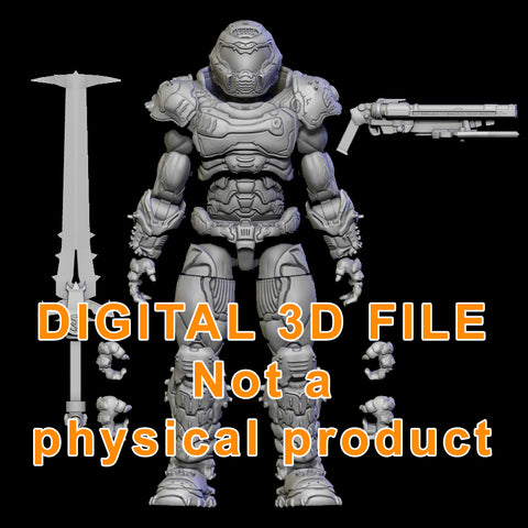 Slayer Articulated Figure Digital 3D files