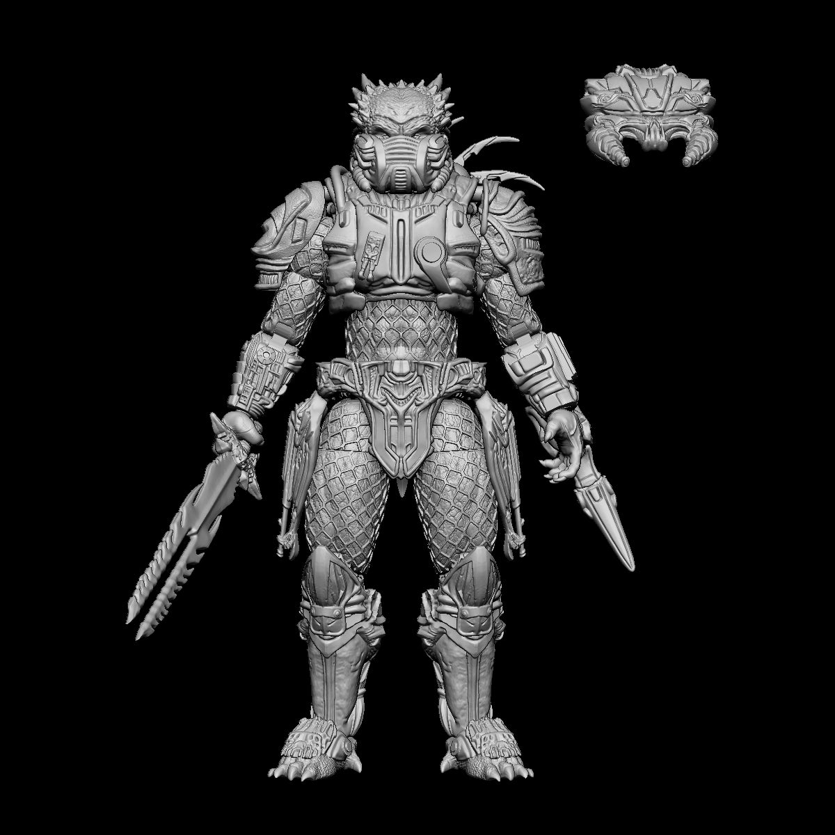 Spike Tail Hunter Articulated Figure Digital 3D files