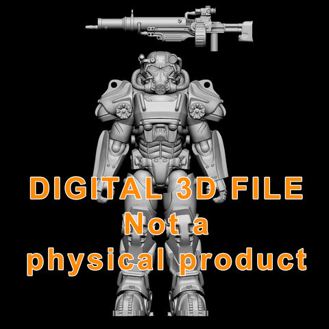 T-60 Power Armor 2" Micro Articulation Digital 3D files - EZ Build