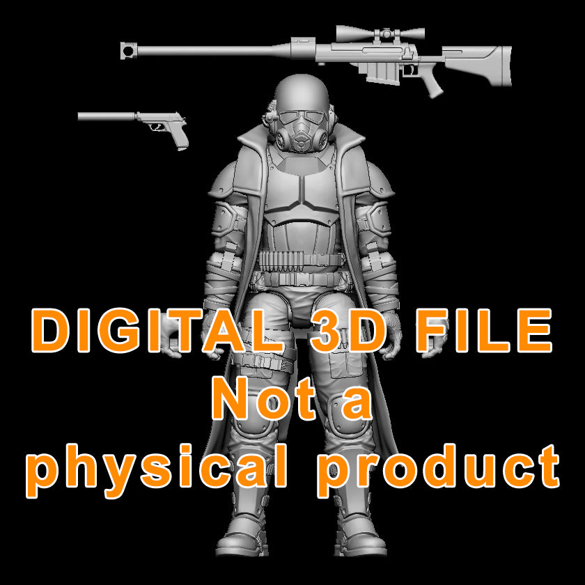 Trenchcoat Ranger Figure Digital 3D files