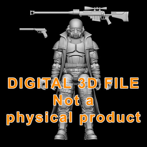 Trenchcoat Ranger Figure Digital 3D files