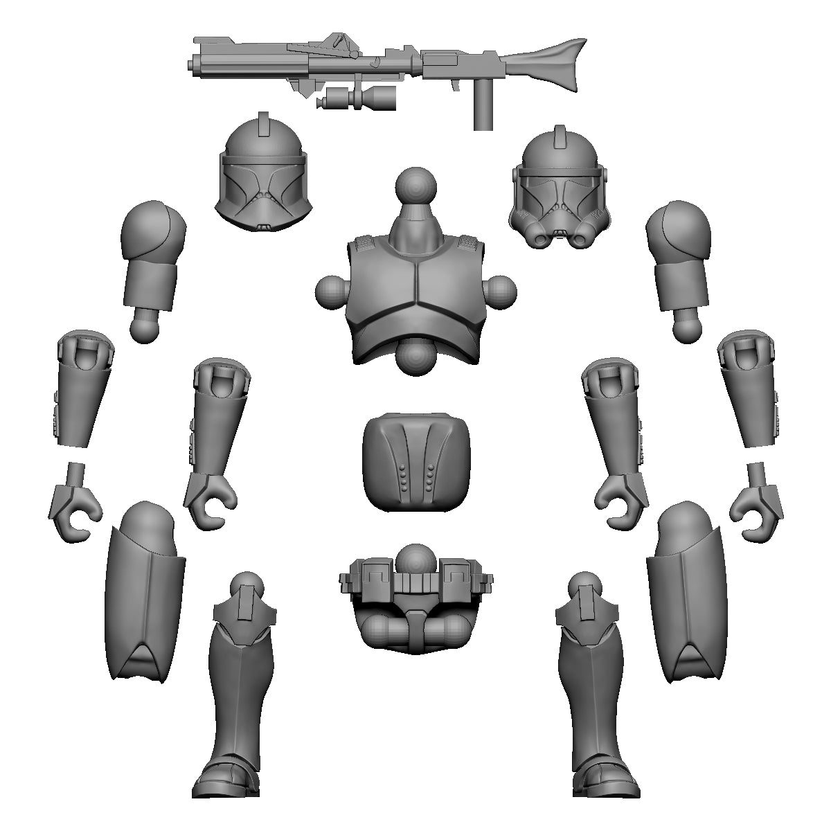 Trooper 1.5" Micro Articulation Digital 3D files