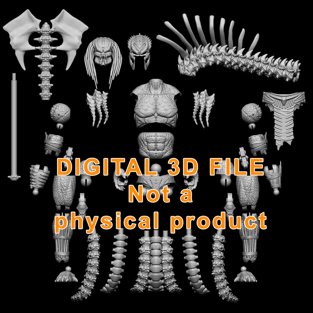 Warlord Hunter Articulated Figure Digital 3D files